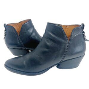 Sarto by Franco Sarto Sloan Bootie Black Leather Ankle Boot Pointed Toe Size 12